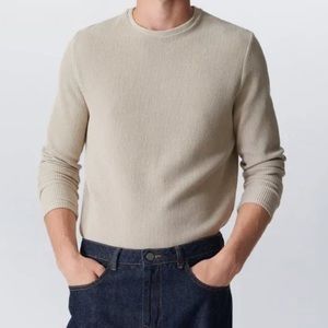 Set of 2 Zara Men’s Textured Ottoman Sweater